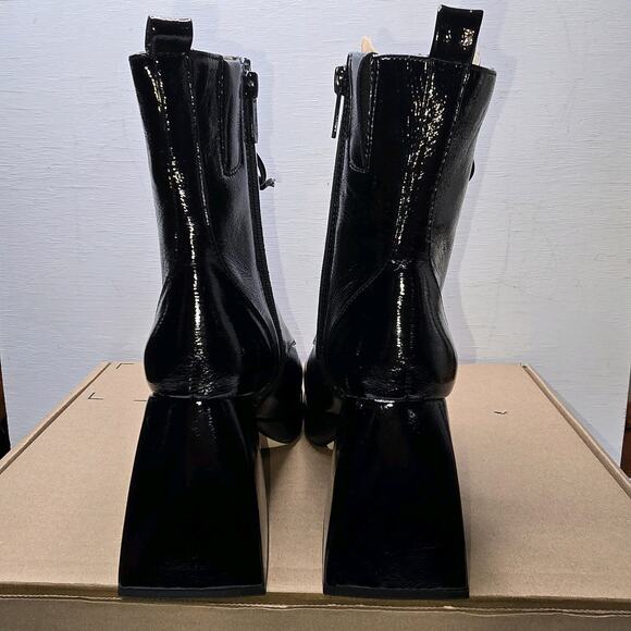 Karter Faux Leather Boots Size 6 -Black- **Rep Box** - Picture 3 of 8